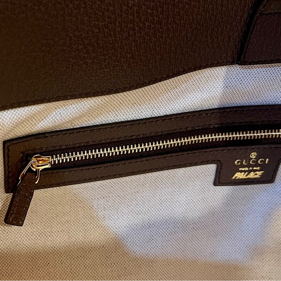 Gucci X Palace GG-P Jumbo Triferg Canvas Leather Tote Bag - Picture 10 of 16